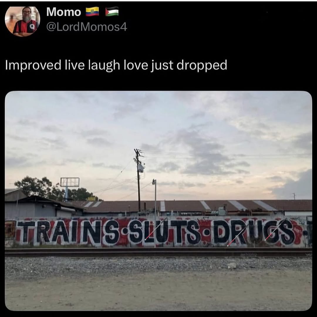 Мото а @LordMomos4 Improved live laugh love just dropped aN