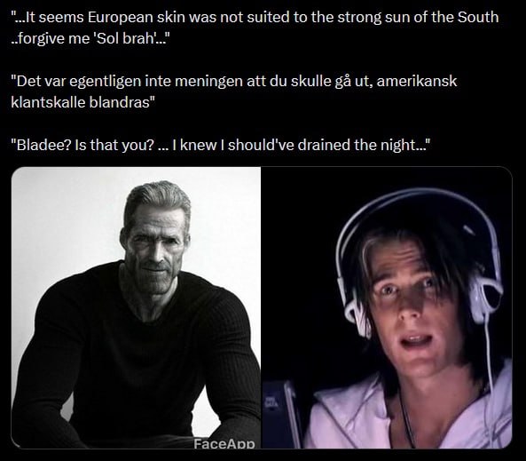 seems European skin was not suited to the strong sun of the South me 'Sol brah "Det var egentligen inte meningen att skulle amerikansk klantskalle Is that you? knew should've drained the night..." 3