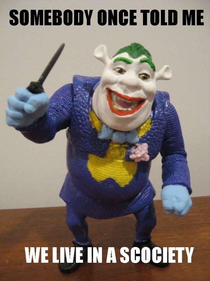 SOMEBODY ONCE TOLD WE LIVE IN A SCOCIETY