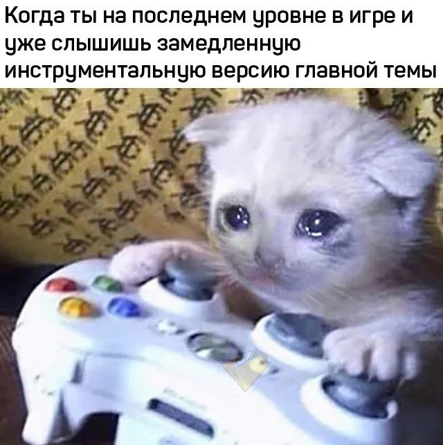 Когда ты на последнем уровне вигре и уже слышишь замедленную инструментальную версию главной темы 4A в