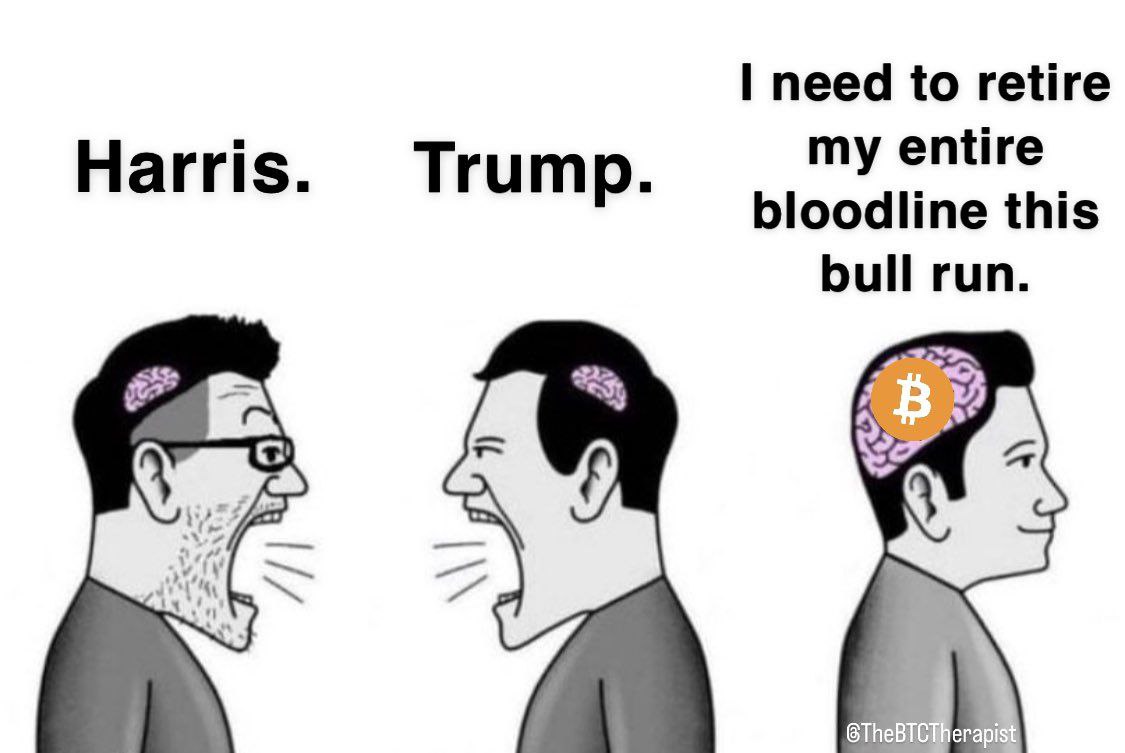need to retire Harris. Trump. my entire bloodline this bull run.