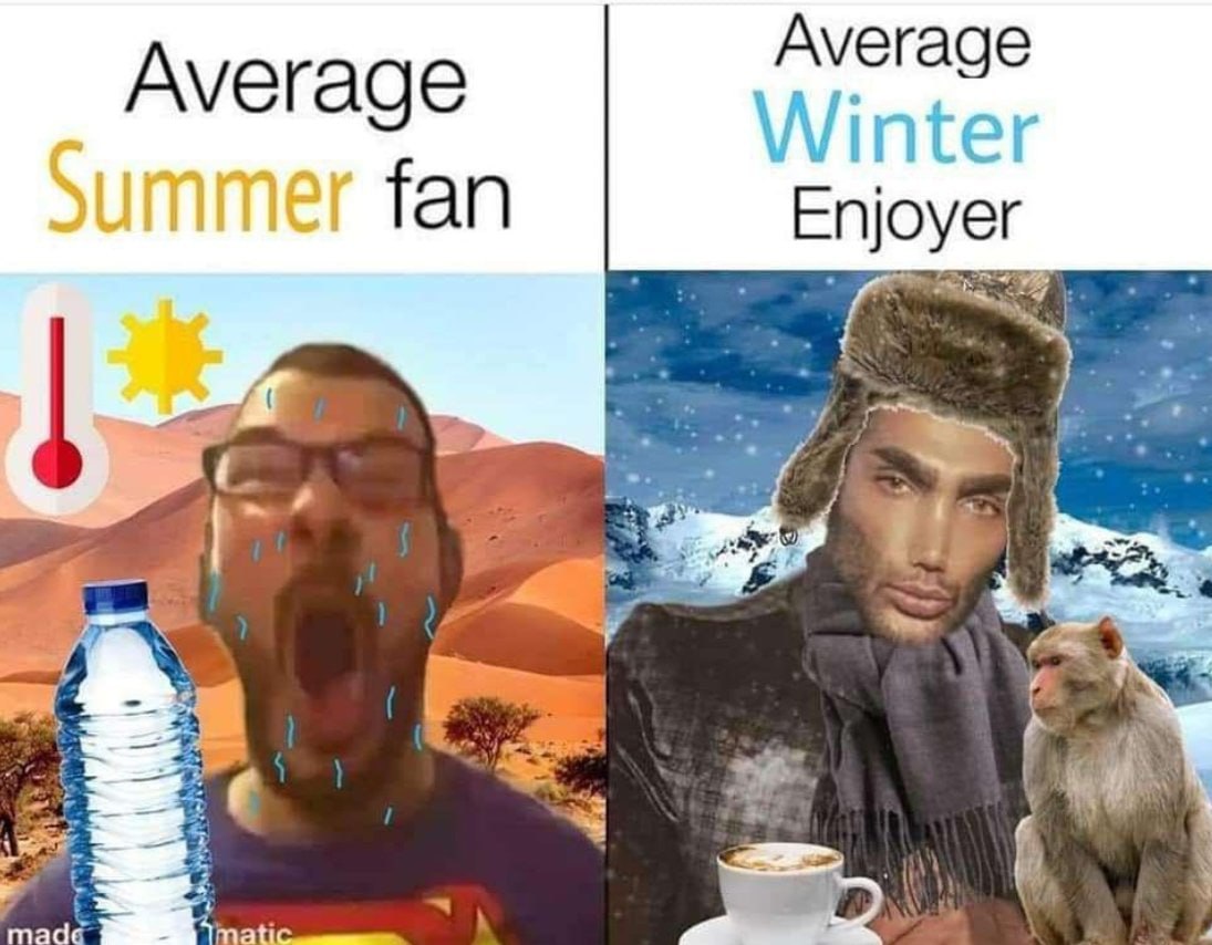 Average Average Winter Immer fan Enjoyer made