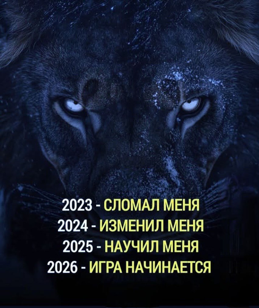 2023 СЛОМАЛ МЕНЯ 2024 ИЗМЕНИЛ МЕНЯ 2025 НАУЧИЛ МЕНЯ 2026 ИГРА НАЧИНАЕТСЯ