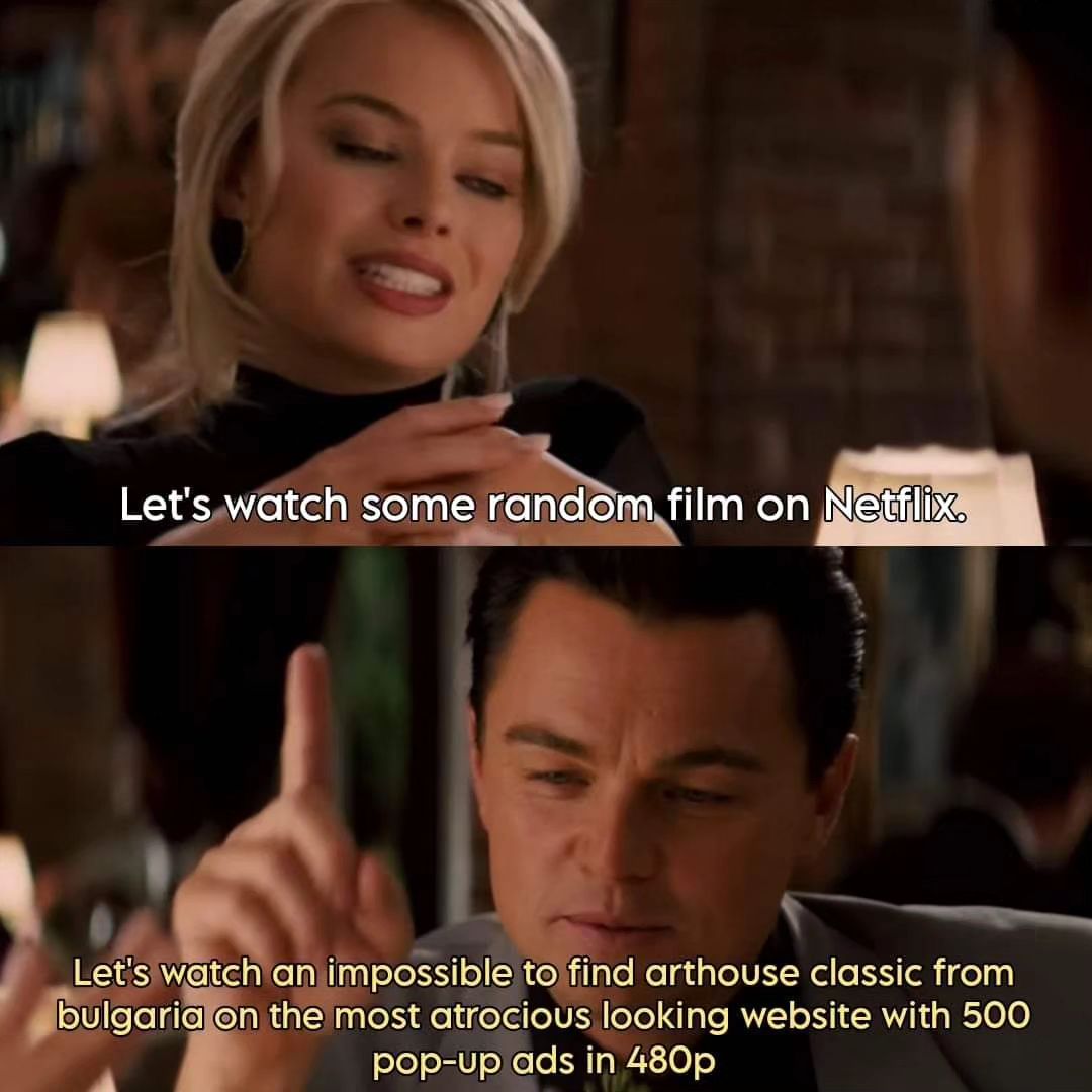 Let's watch some гапабгя. И watch an impossible to find arthouse classic from the most atrocious looking website with 500 pop-up ads in
