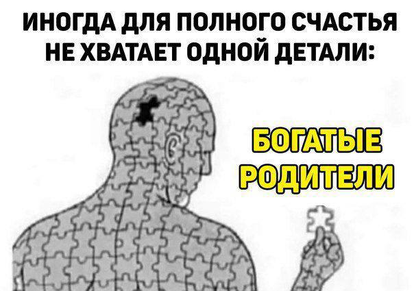 ИНОГДА ДЛЯ ПОЛНОГО СЧАСТЬЯ НЕ ХВАТАЕТ ОДНОЙ ДЕТАЛИ: