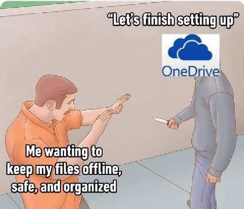 Let's finish К wanting to keep my files offline, Safe, and organized