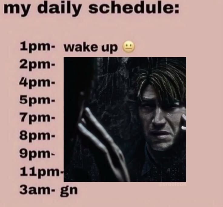 my daily schedule: wake up Эрт-
