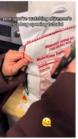 povyourelwatchingimy, momis) Ml@Gricebaglopening tutorial ae rice bag opening)tutorial eshag opening tutor)