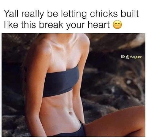 Yall really be letting chicks built like this break your heart