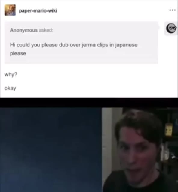 Hi could you please dub over jerma clips in japanese ВЯ vaper-mario-wii avs