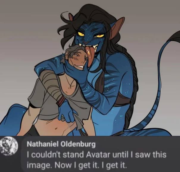 Nathaniel Oldenburg couldn't stand Avatar until saw this image. Now get it. get it.