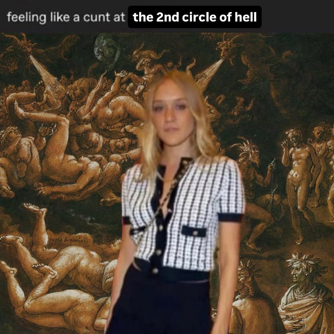 feeling like a cunt at the circle of hell