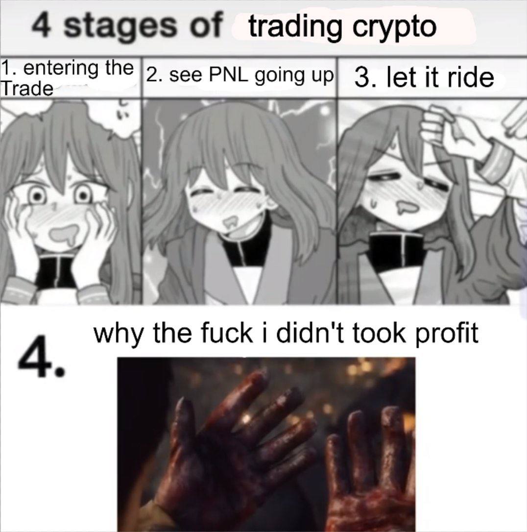 4 stages of trading crypto the 3. let it ride A. why the fuck i didn't took profit
