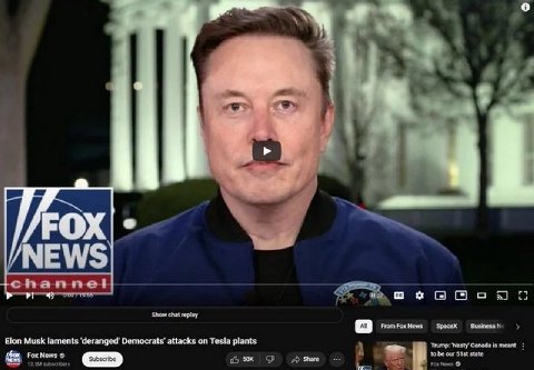 9. Show chat replay From Fox News Specex Business Elon Musk laments ‘deranged’ Democrats’ attacks on plants state Trump: ‘Nasty Canada is meant Fox News A Share a