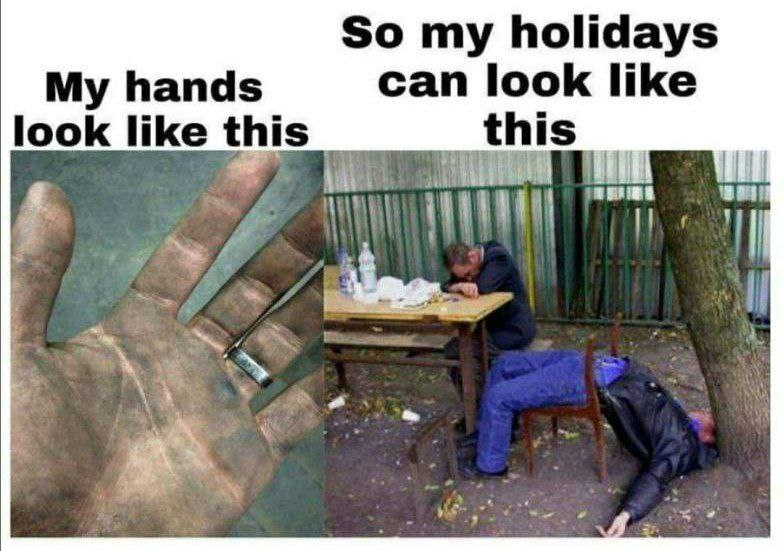So my holidays My hands can look like look like this this