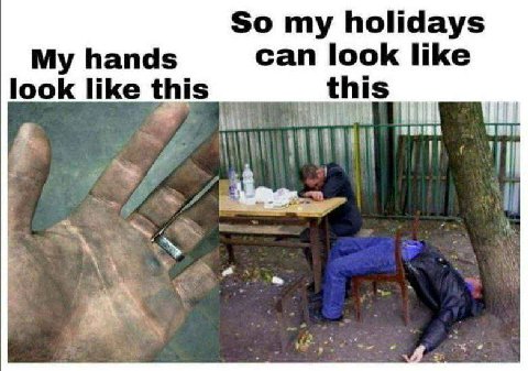 So my holidays My hands can look like look like this this