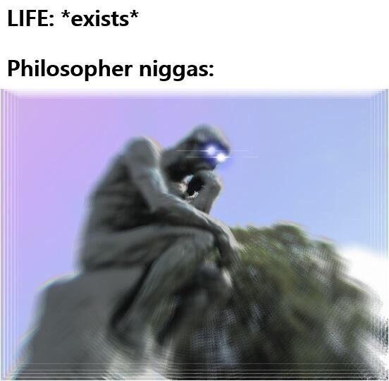 НЕЕ: *exists* Philosopher niggas: