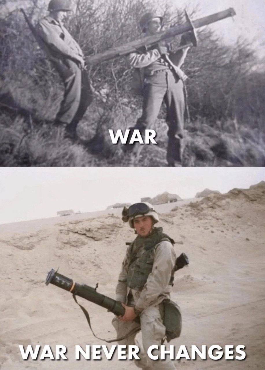 WAR WAR NEVER CHANGES