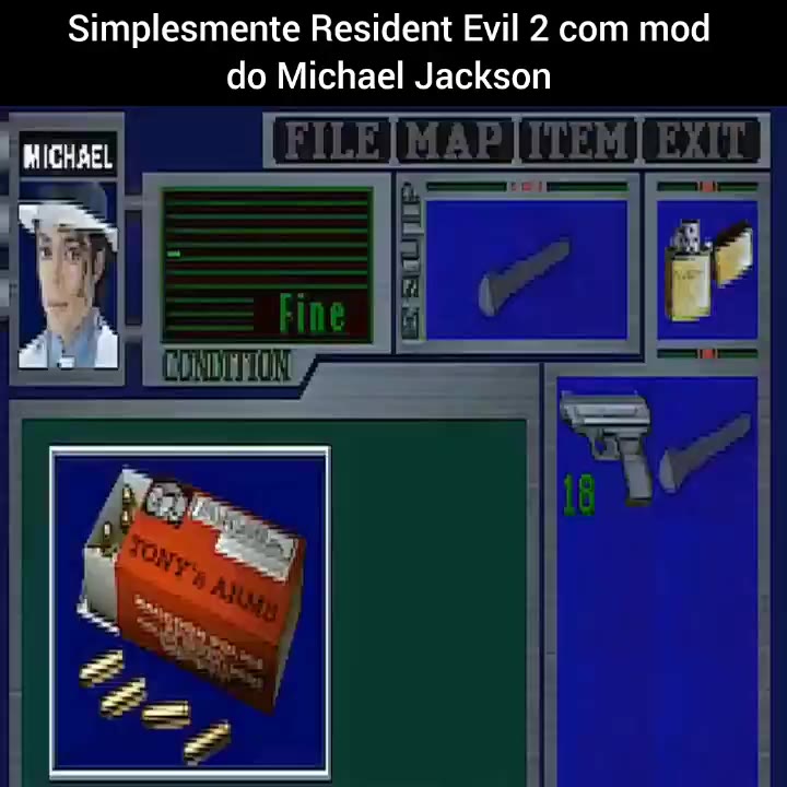 Simplesmente Resident Evil 2 сот mod do Michael Jackson