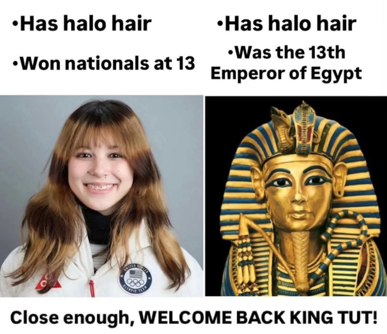 halo hair halo hair the nationals at 13 Emperor of Egypt Close enough, WELCOME BACK KING TUT!