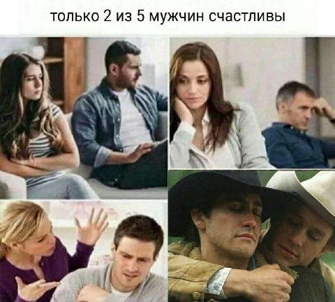 только 2 из 5 мужчин счастливы 14 4 Я