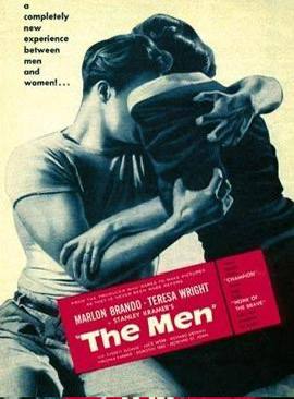 Посмотрел The Men Фреда Циннемана, добротное кино, местами устаревшее в плане реализации, но порой бьющее прямо в сердце. Хороший фильм про борьбу с травмой как физической, так и психологической. 
Мар