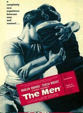 Посмотрел The Men Фреда Циннемана, добротное кино, местами устаревшее в плане реализации, но порой бьющее прямо в сердце. Хороший фильм про борьбу с травмой как физической, так и психологической. 
Мар