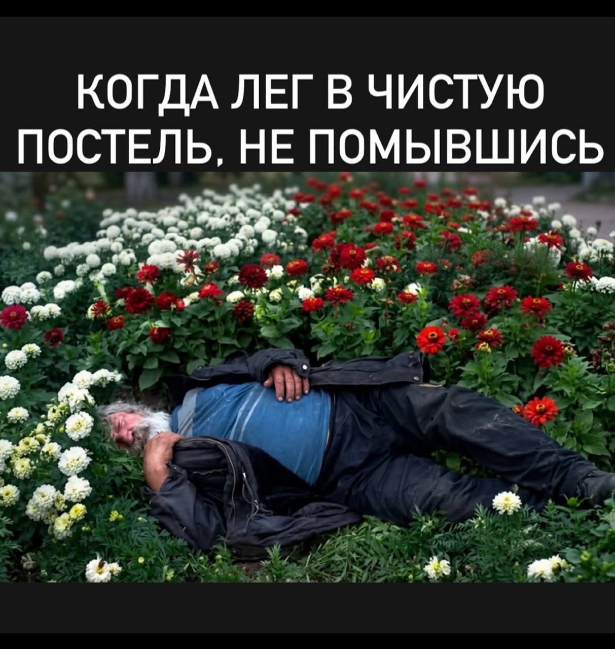 КОГДА ЛЕГ В ЧИСТУЮ ПОСТЕЛЬ, НЕ ПОМЫВШИСЬ