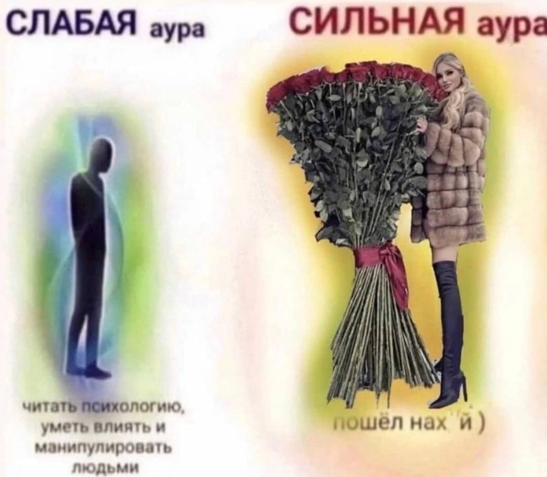 СЛАБАЯ аура СИЛЬНАЯ аура у читать пошел нах манипулировать уметь влиять и людьми