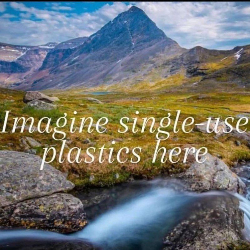 single-use plastics here