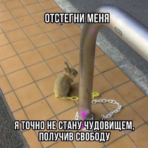 ОТСТЕГНИ Я ТОЧНО НЕ СТАНУ ЧУДОВИЩЕМ, ПОЛУЧИВ СВОБОДУ