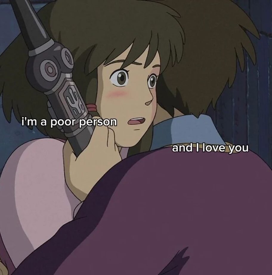 а poor person and love you