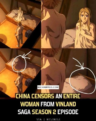 RICHHIPPOS.COM СНМА CENSORS AN ENTIRE WOMAN FROM VINLAND SAGA SEASON 2 EPISODE