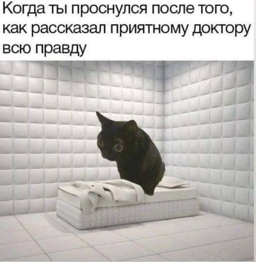 Когда ты проснулся после того, как рассказал приятному доктору всю правду к: