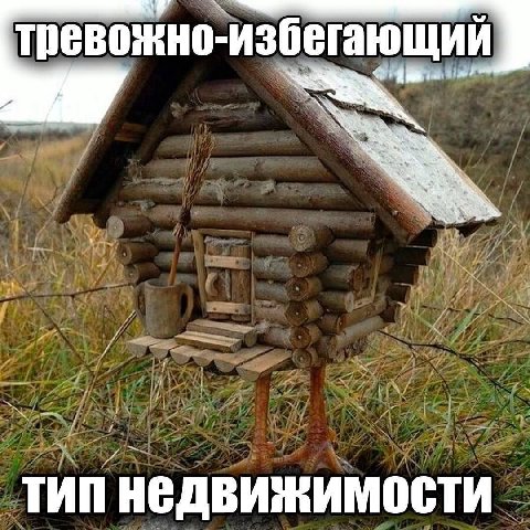 тревожно- -избегающий we ТИП НЕДВИЖИМОСТИ