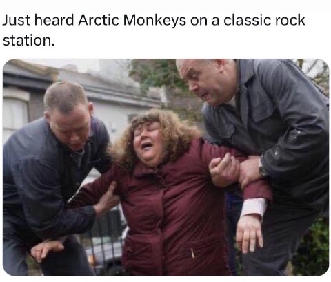 Just heard Arctic Monkeys а classic rock station.