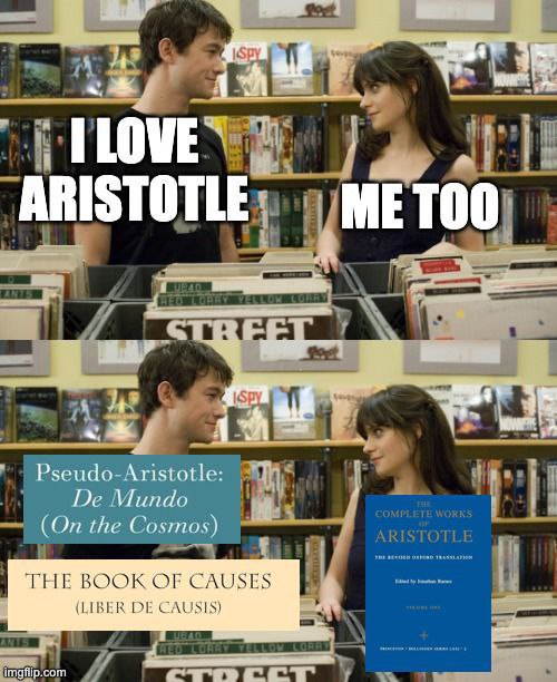 ПО и: -Aristotle: Mun (On the mos) ARISTOTLE THE BOOK OF CAUSI (LIBER CAUSIS) oor
