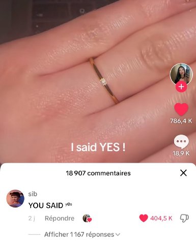786,4 К YES! 18,9 К 18 907 commentaires sib 3 YOU 2} Répondre Afficher 1167 réponses