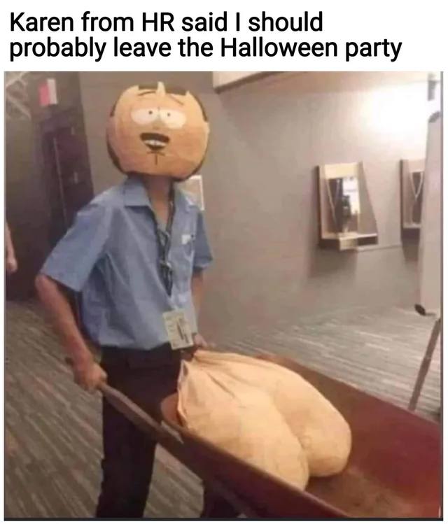 Karen from said should probably leave the Halloween party