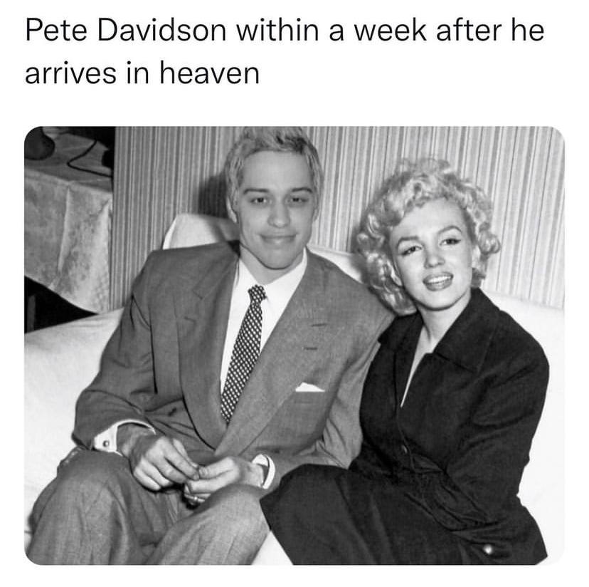 Рае Davidson within a week after he arrives in heaven 2\