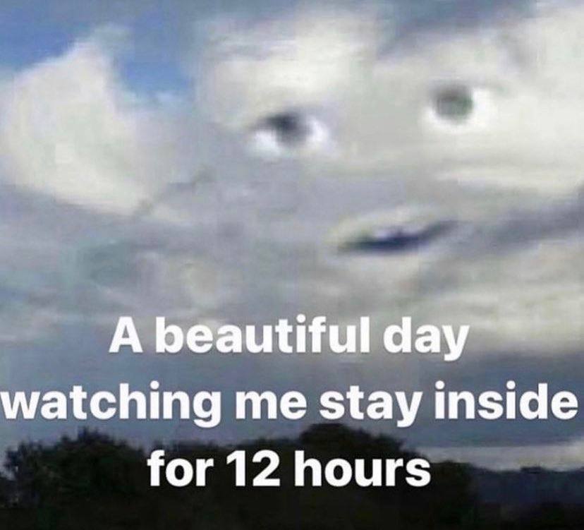 A beautiful day watching me stay inside for 12 hours