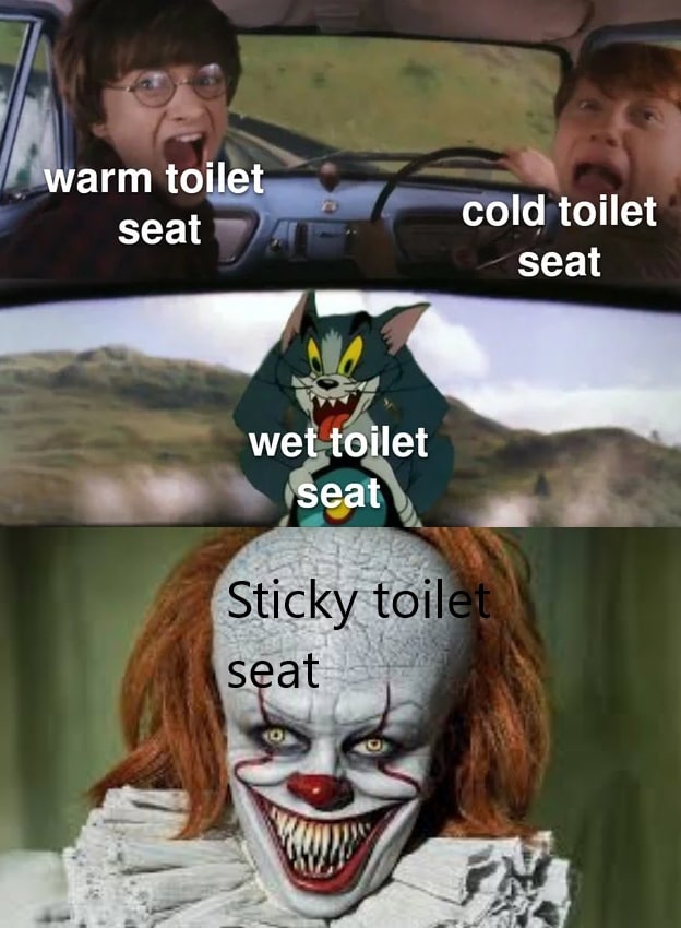 warm toilet toil seat cold toilet seat wet toilet seat