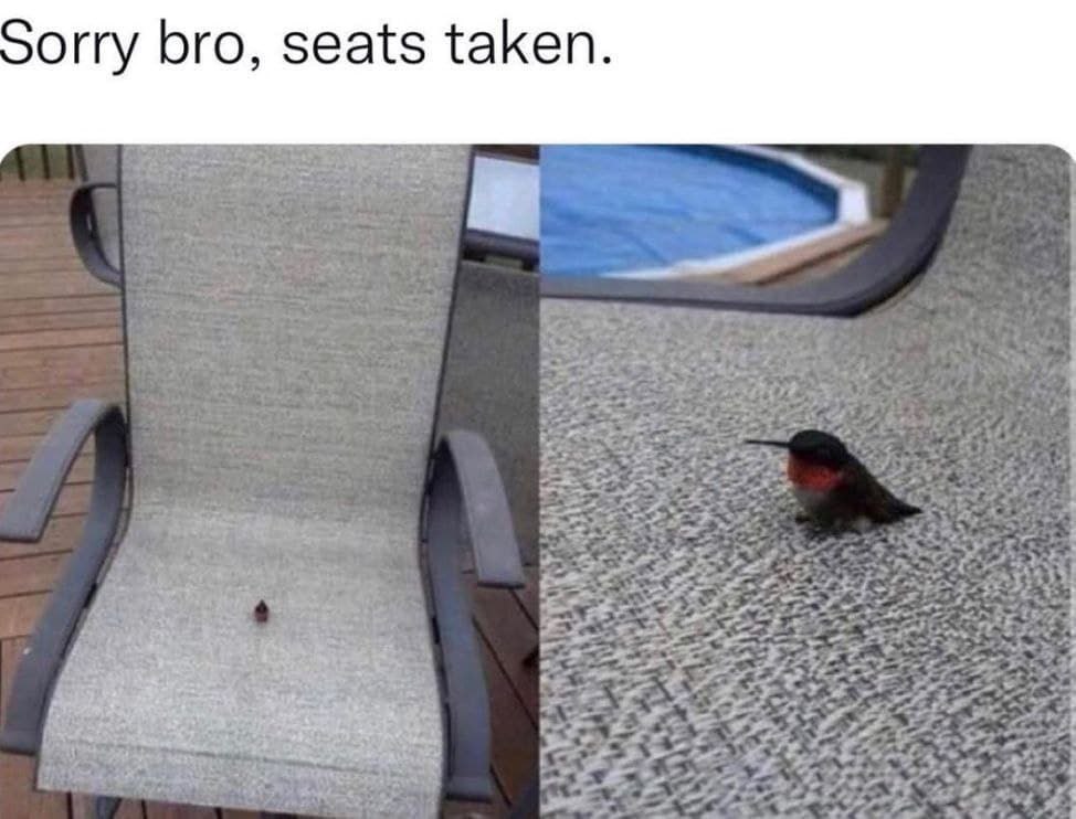 orry bro, seats taken.