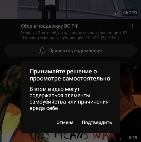 Принимайте решение о просмотре самостоятельно В этом видео могут содержаться элементы самоубийства или причинения вреда себе Отмена Подтвердить