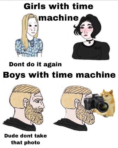 Girls with time Dont it again Boys with time machine omar Dude dont take that photo