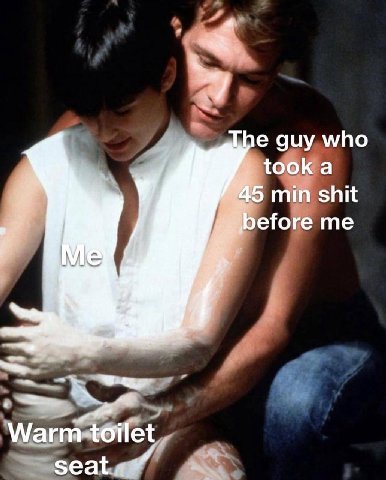 guy who 5 min shit efore me seat.