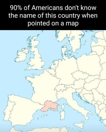 90% of Americans don't know the name of this country when pointed тар