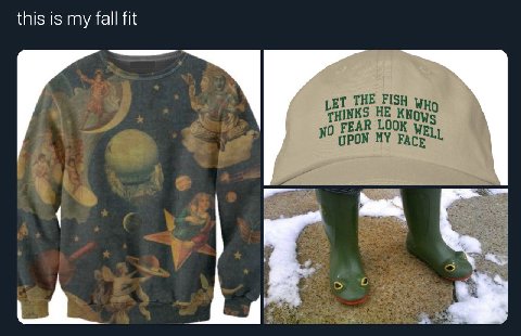 this is my fall fit THE FISH NKS HE THI no EAR LOOK UPON MY Fac Lin