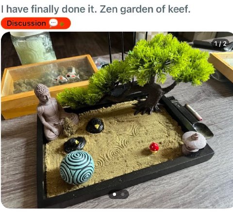 have finally done it. Zen garden of keef. 1/2 У