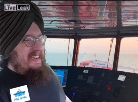 They have footage of the helmsman when the vessel got stuck in the canal